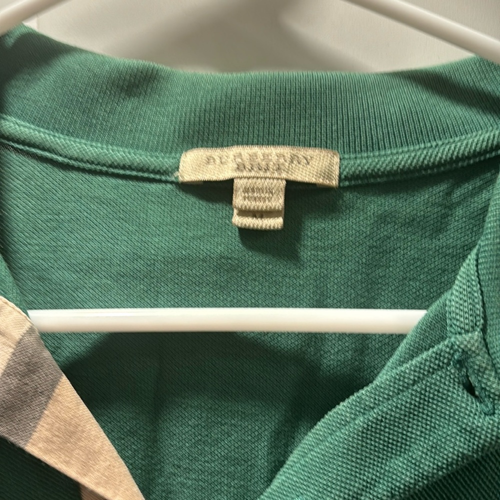Men’s Burberry Green Polo